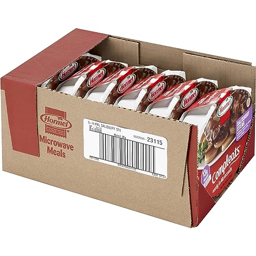 HORMEL COMPLEATS Salisbury Steak Microwave Tray, 9 oz. (6 Pack)