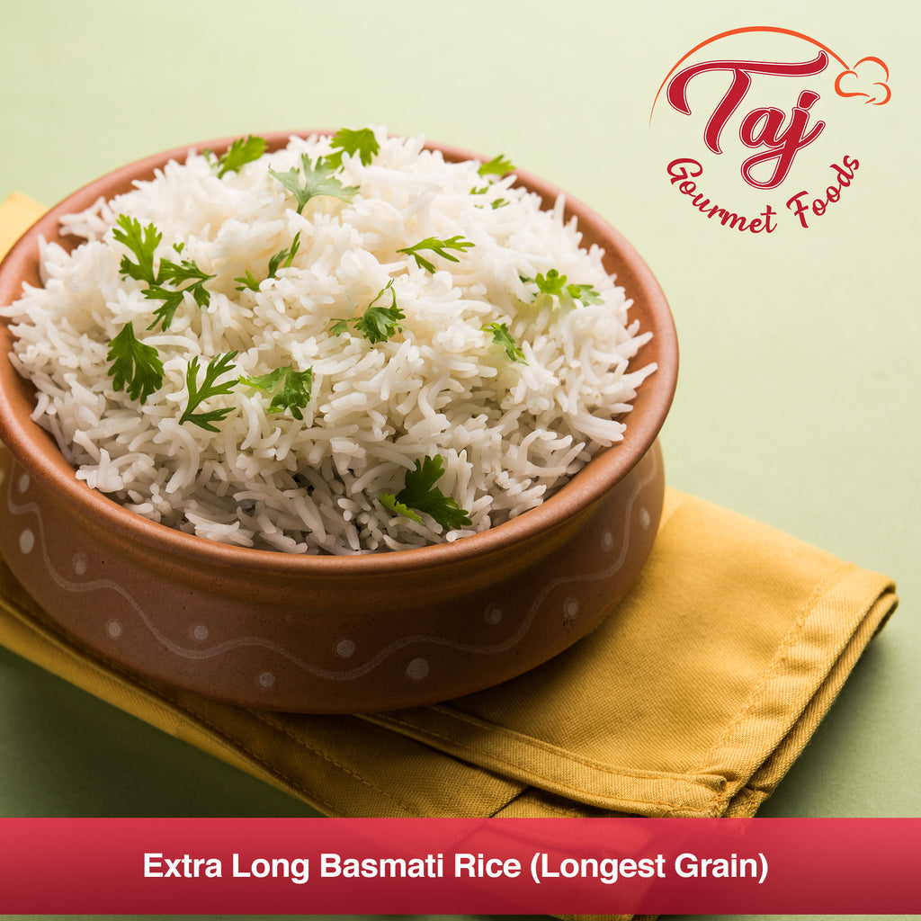 TAJ Premium 1121 Basmati Rice, Extra Long Grain (10-Pounds)