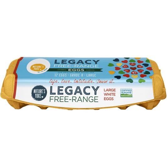 Nature's Yoke Legacy Free-Range Large White Eggs (1 dozen)