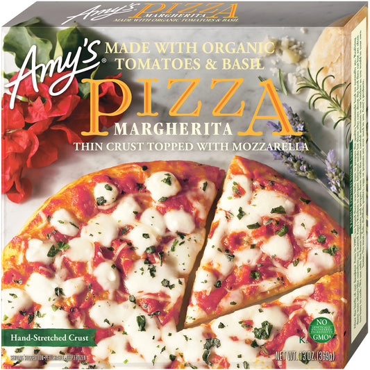 Amy's Hand-Stretched Crust Pizza, Margherita, Frozen