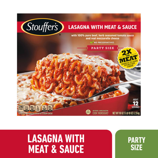 Stouffer's Party Size Lasagna With Meat & Sauce Frozen Meal