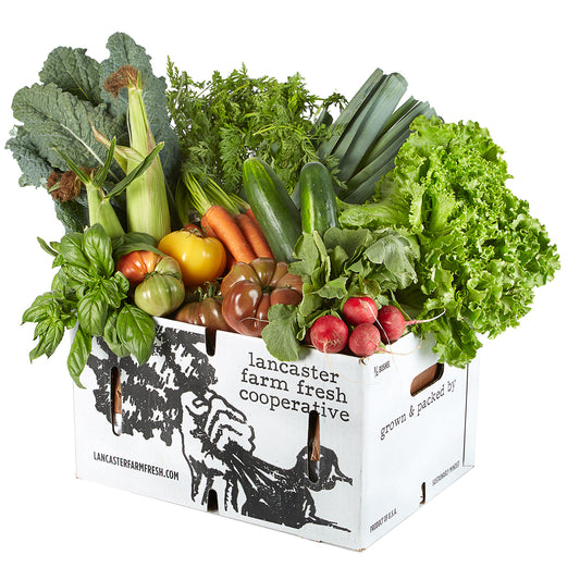 Lancaster Farm Fresh Cooperative Local Organic Vegetable Farm Share (8-10 items, approx. 14lb)